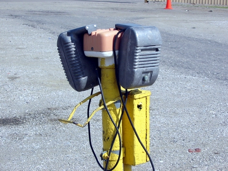 Ford-Wyoming Drive In Dearborn - Speaker Close Up - Photo From Water Winter Wonderland